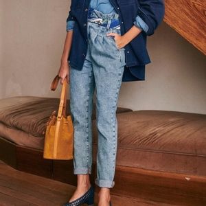 Bleached denim trousers sezane